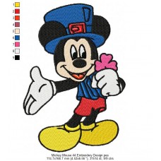 Mickey Mouse 44 Embroidery Design